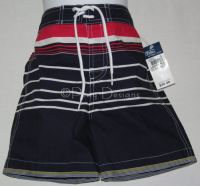 RALPH LAUREN POLO Blue Stripe SWIM SHORTS Sz 2T - NEW